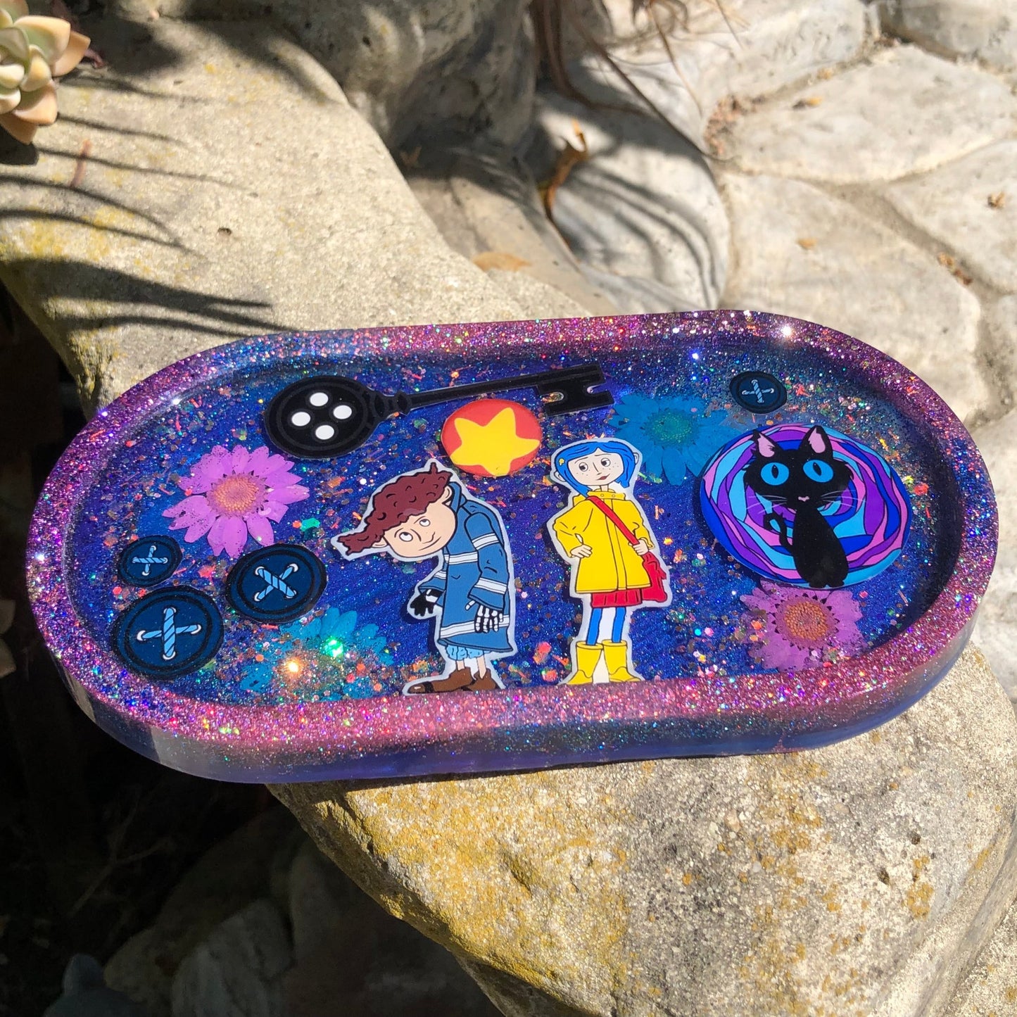 Coraline🧵🪡💜 Inspired Trinket Tray