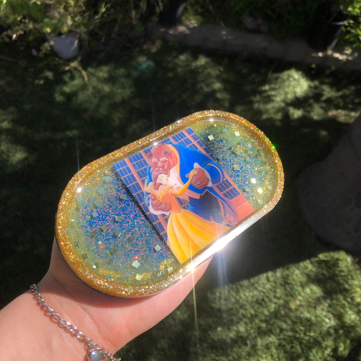 Beauty & the Beast 🌹✨ Inspired Oval Trinket Tray