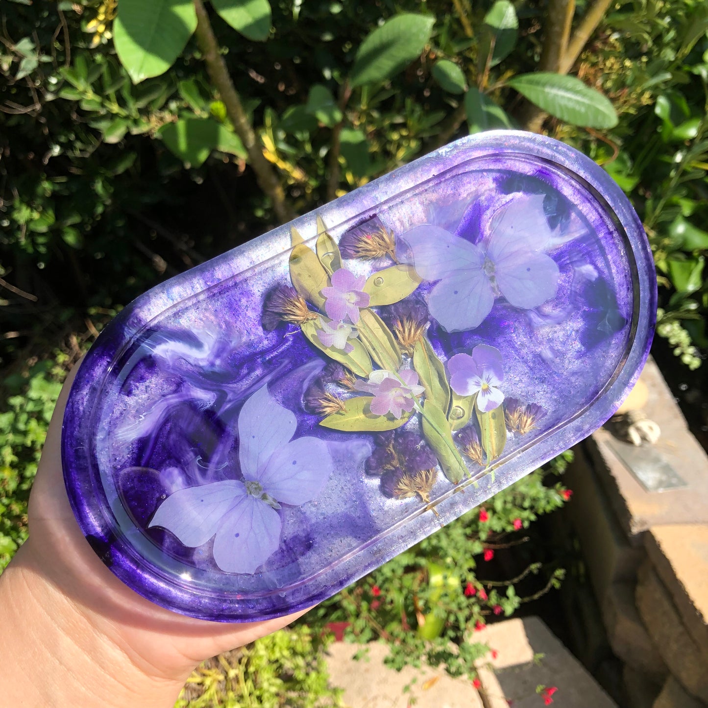 Butterfly Oval Trinket Tray