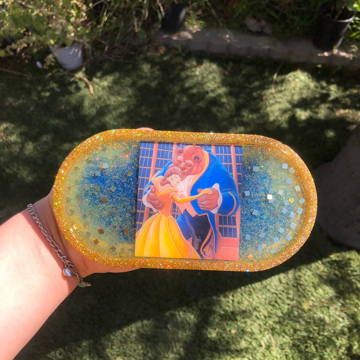Beauty & the Beast 🌹✨ Inspired Oval Trinket Tray