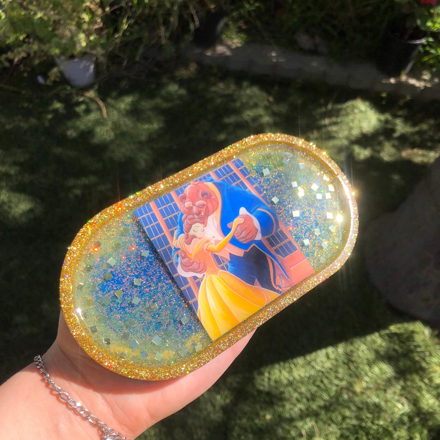 Beauty & the Beast 🌹✨ Inspired Oval Trinket Tray