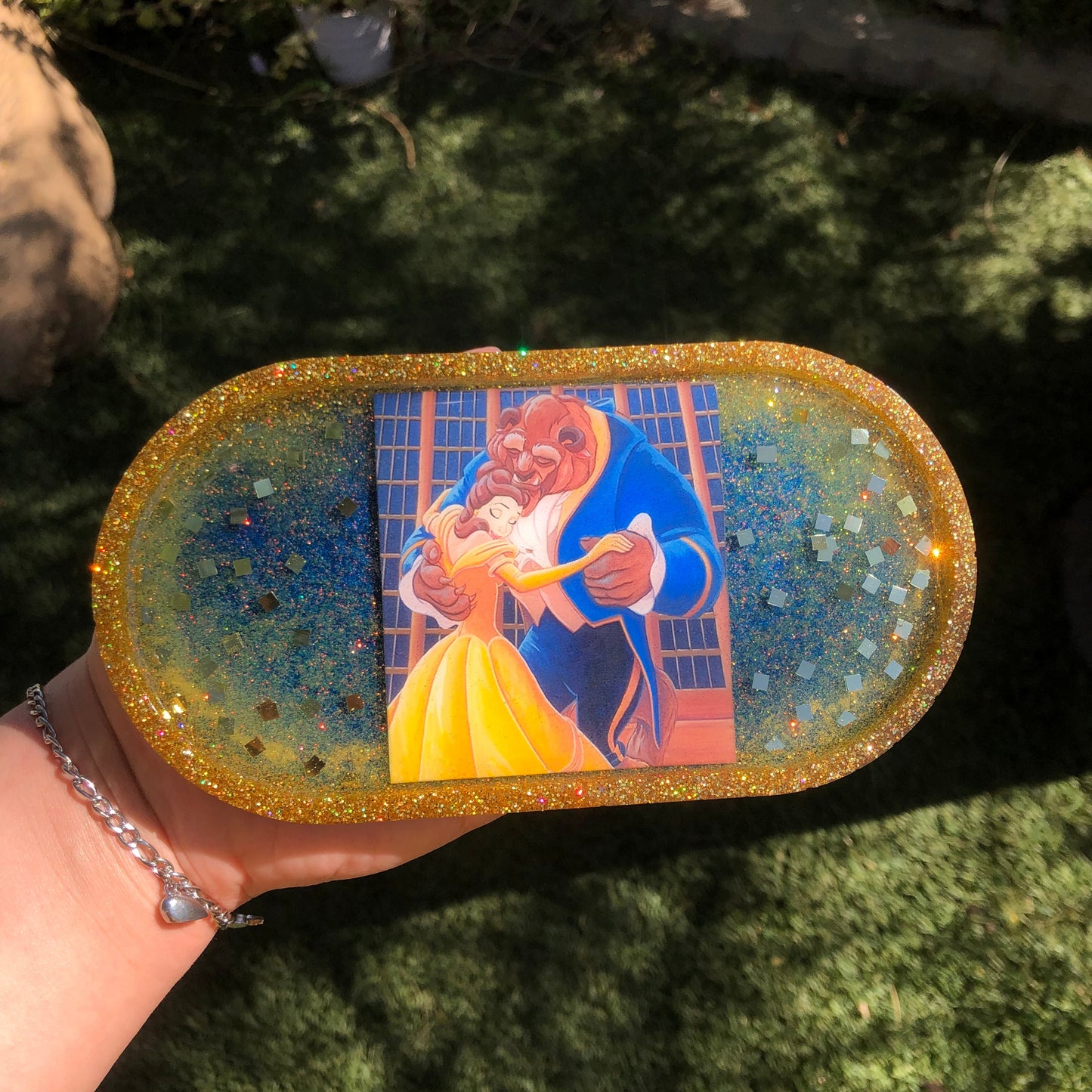 Beauty & the Beast 🌹✨ Inspired Oval Trinket Tray