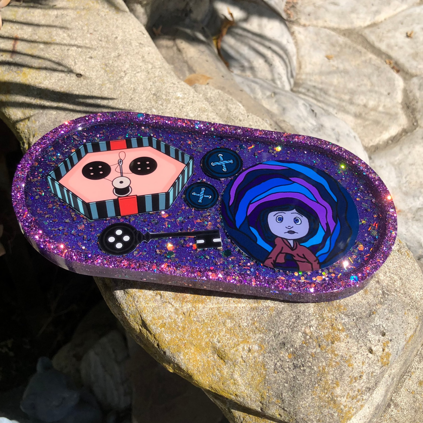 Coraline🧵🪡💜 Inspired Trinket Tray