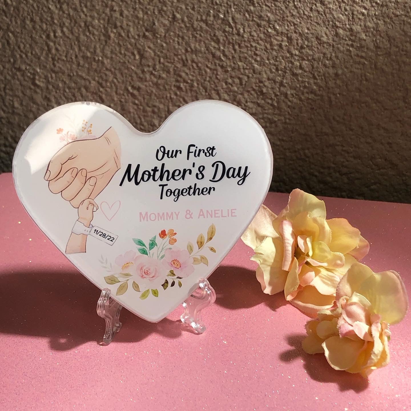 'Our First Mother's Day Together' Heart Keepsake