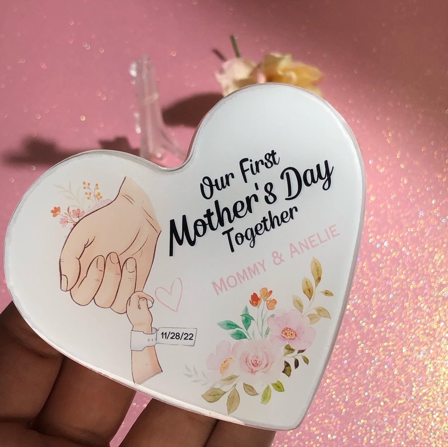 'Our First Mother's Day Together' Heart Keepsake