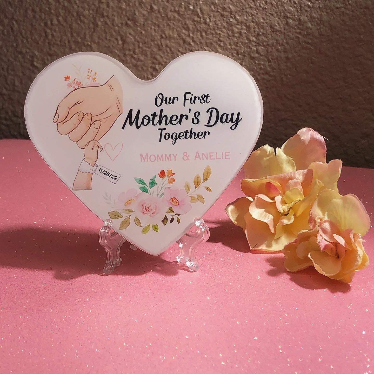 'Our First Mother's Day Together' Heart Keepsake