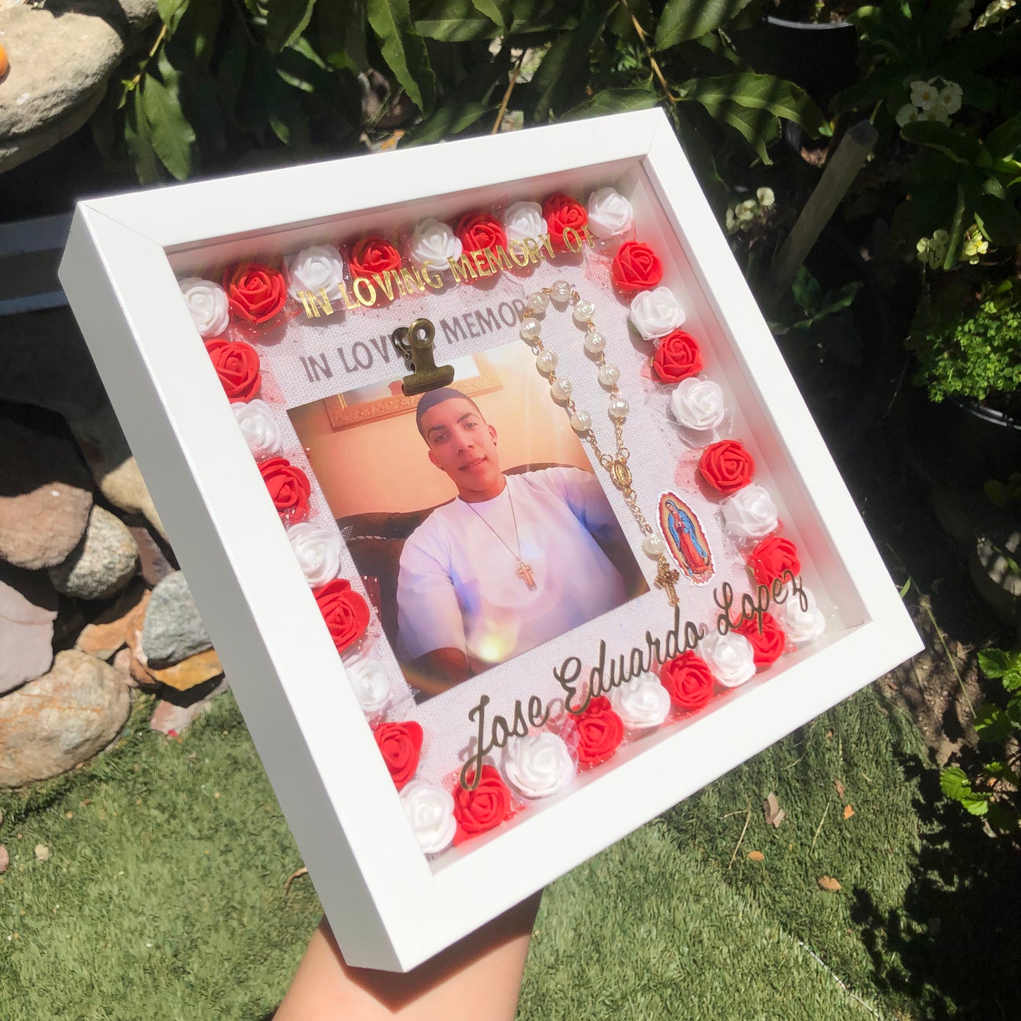 Religious Memorial Picture Frame