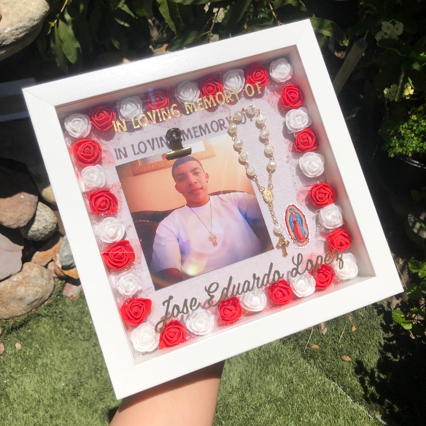 Religious Memorial Picture Frame