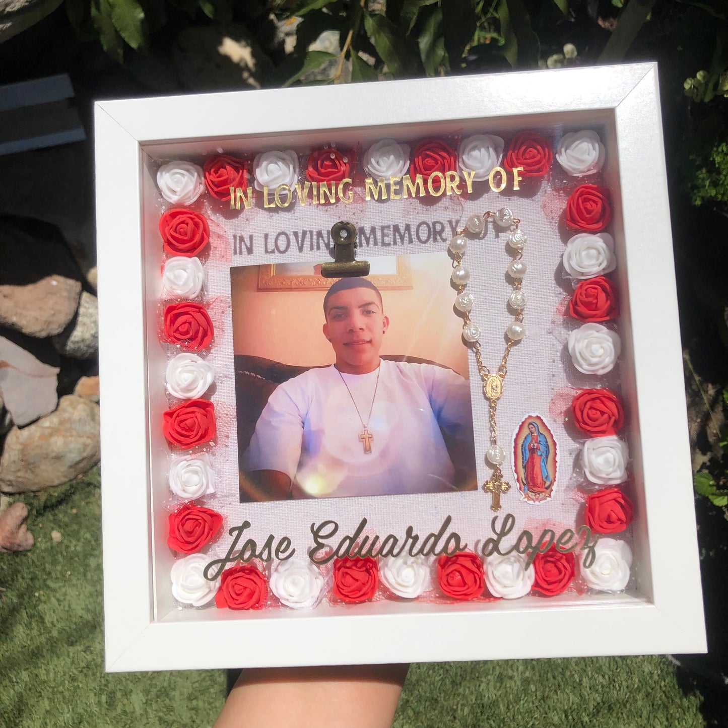 Religious Memorial Picture Frame