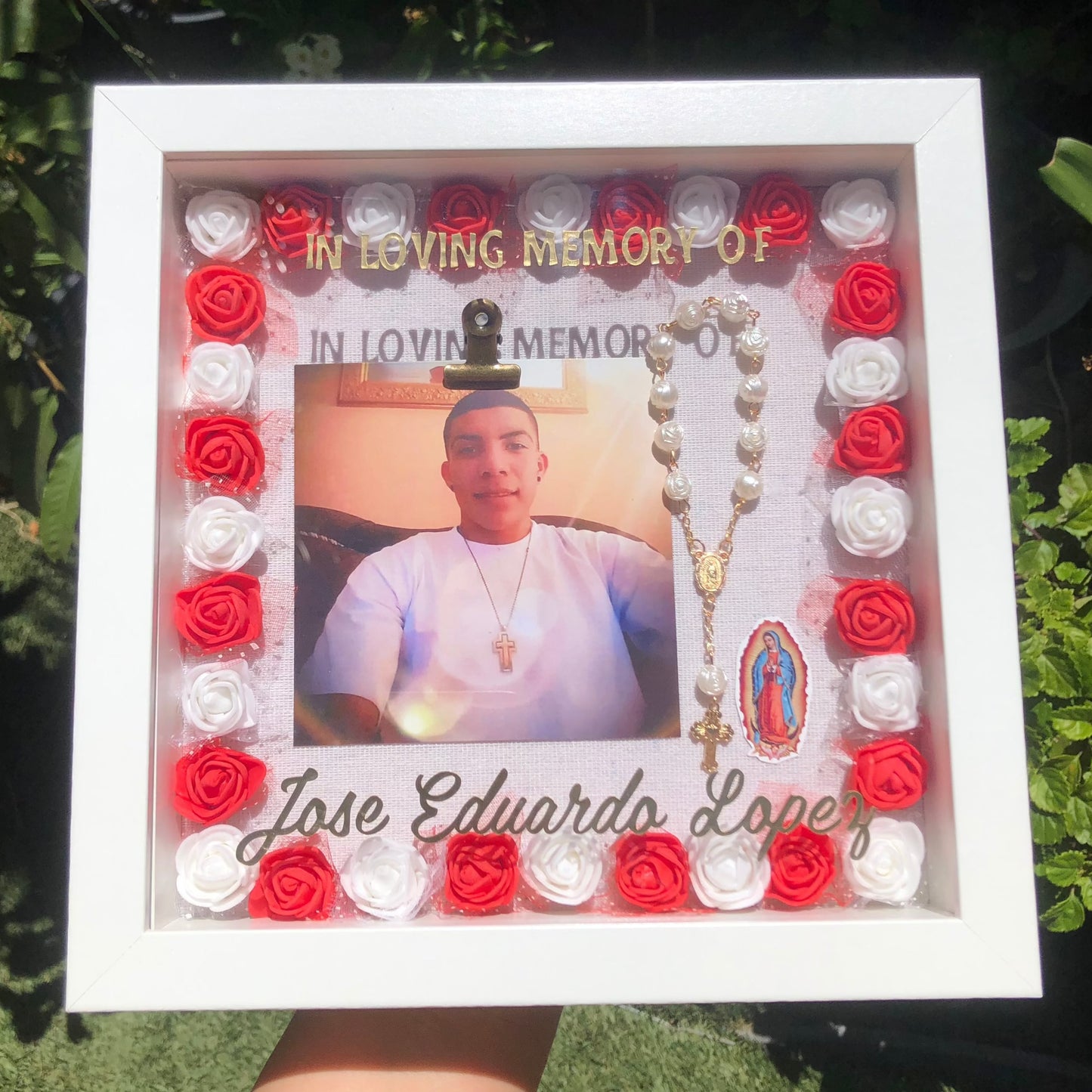 Religious Memorial Picture Frame