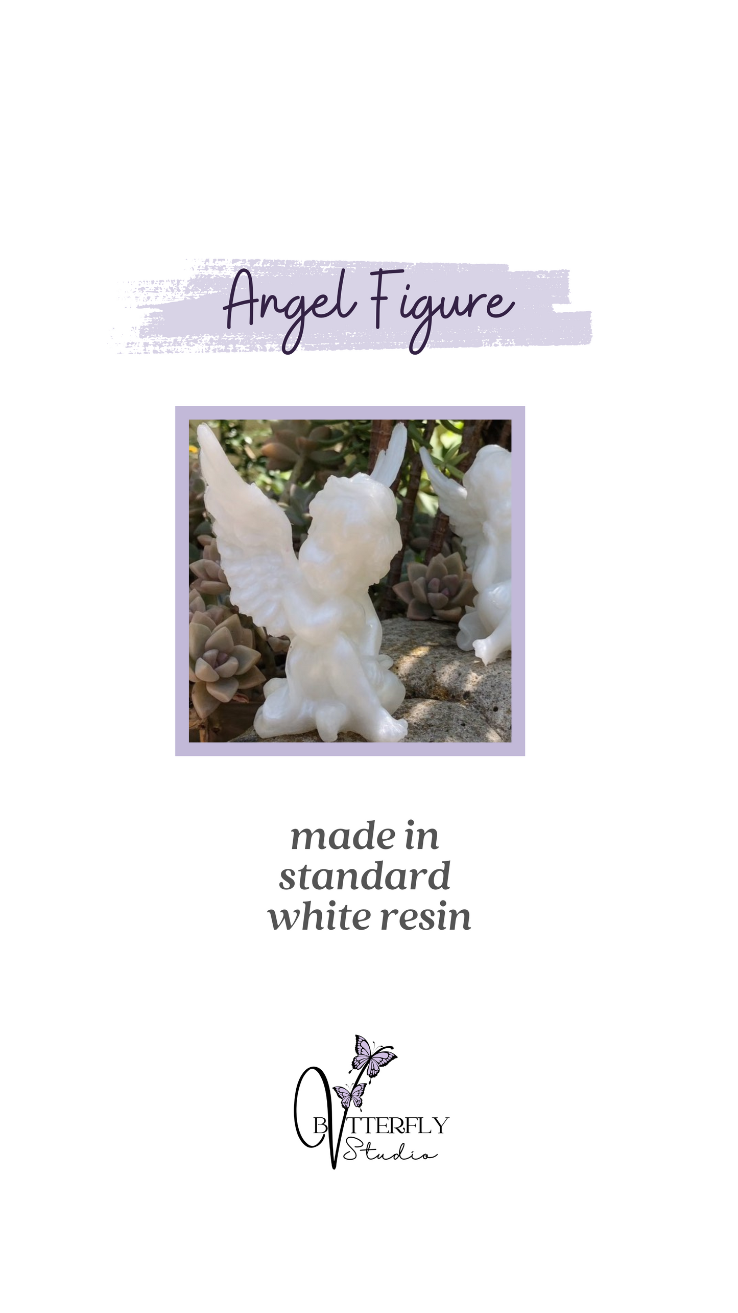 Angel Shadow Box - Rose Border