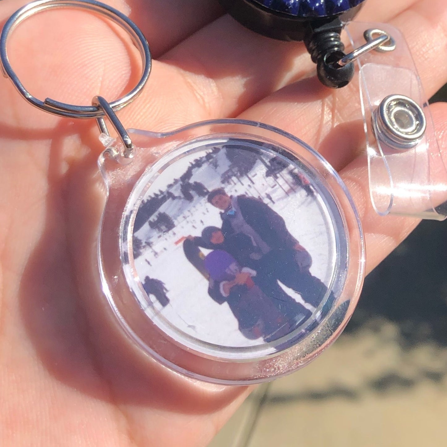 Acrylic Photo Keychain - Circle