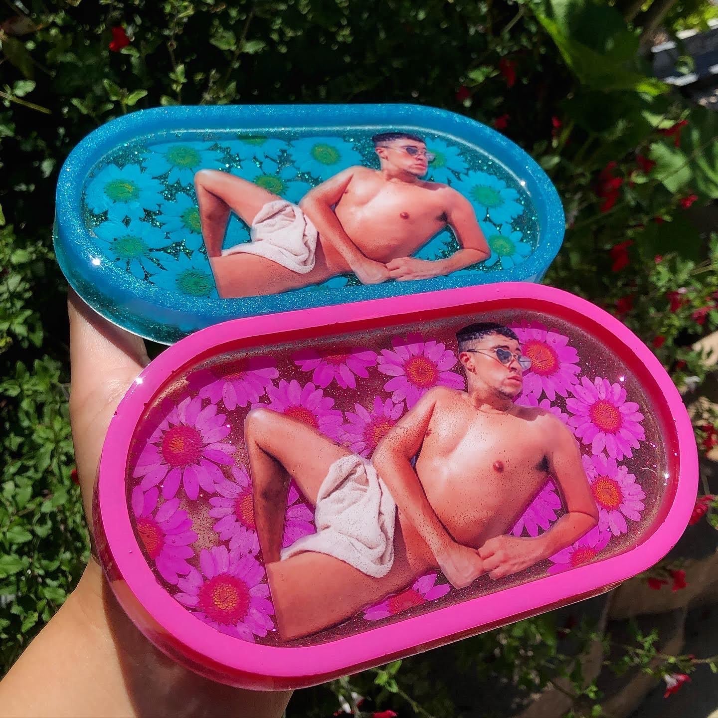 Custom Photo Oval Trinket Tray