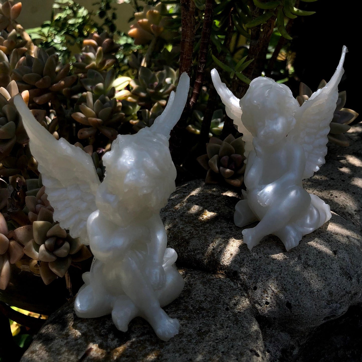 Resin Sitting Angel Statue