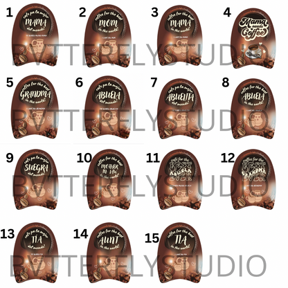 LARGE Custom Coffee Jar  (10.5 oz)