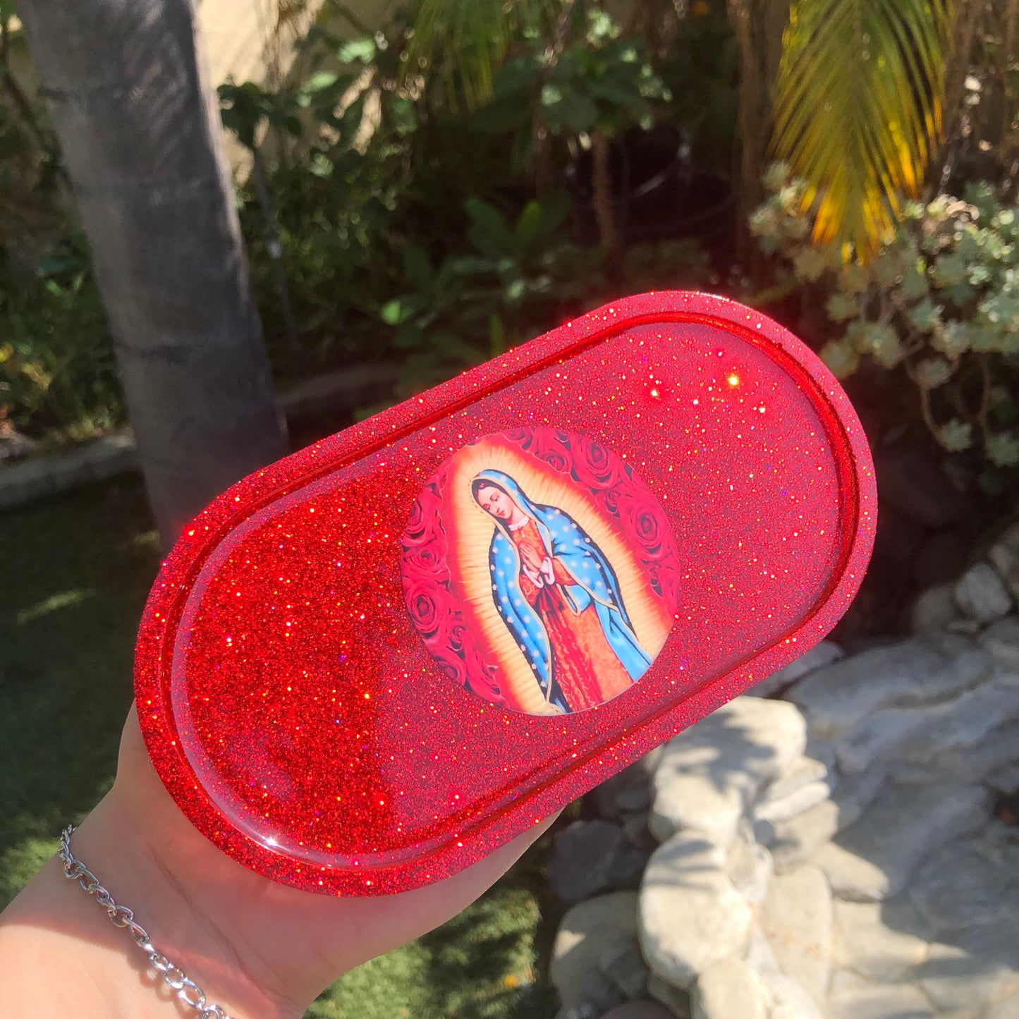 Virgencita Oval Trinket Tray