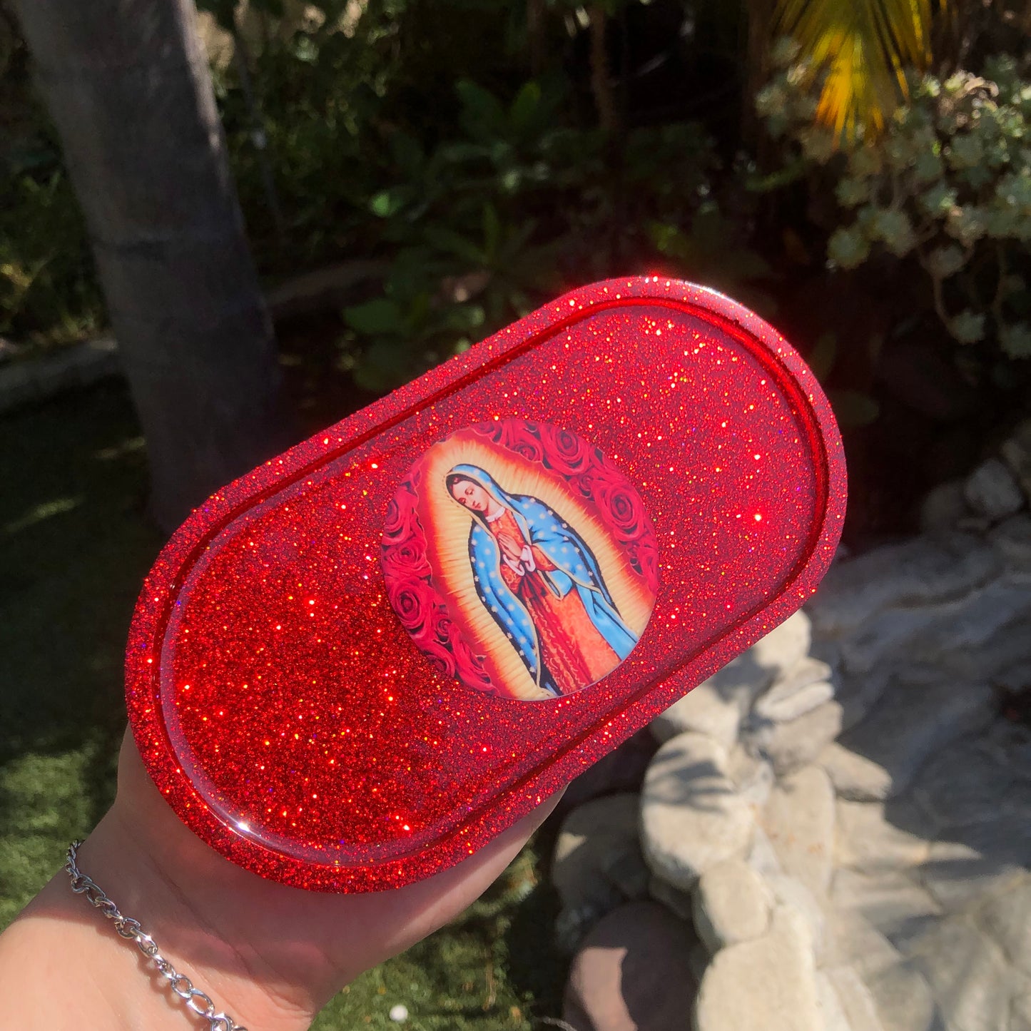 Virgencita Oval Trinket Tray