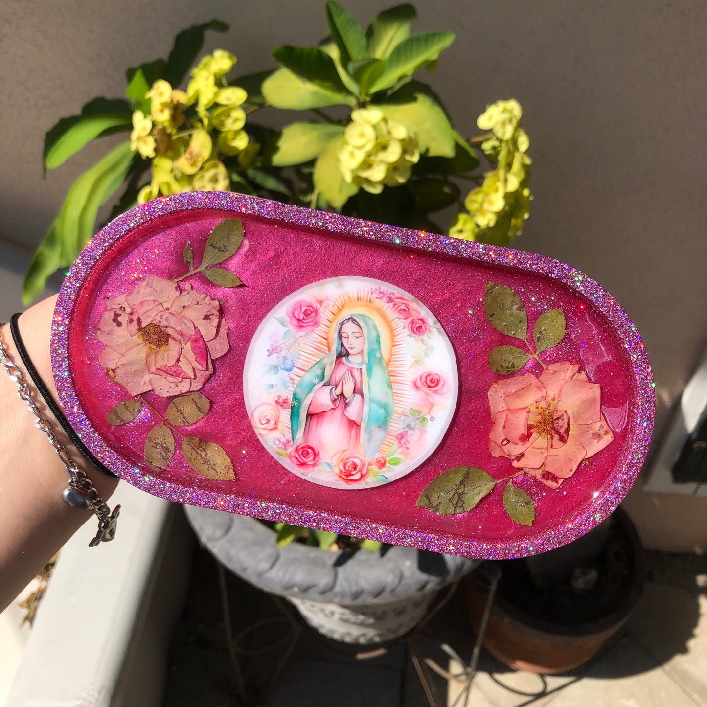 Virgencita Oval Trinket Tray