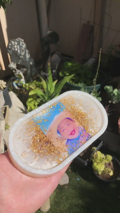 Custom Photo Oval Trinket Tray
