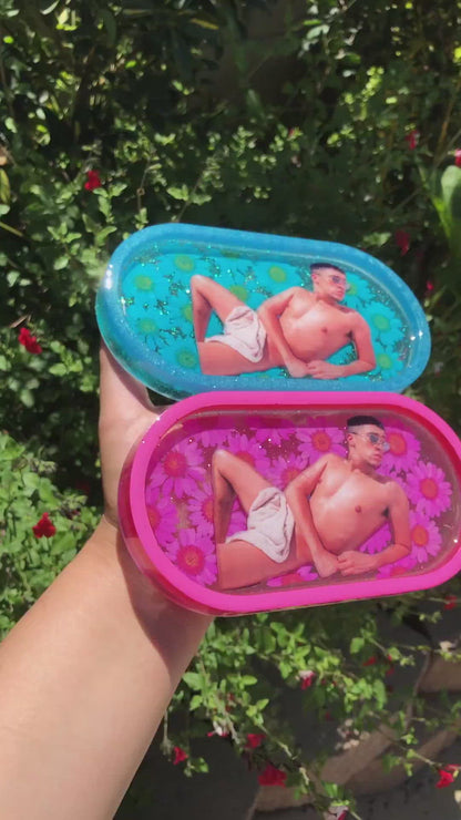 Custom Photo Oval Trinket Tray