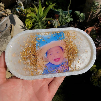 Custom Photo Oval Trinket Tray